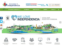 Tablet Screenshot of independencia.cl